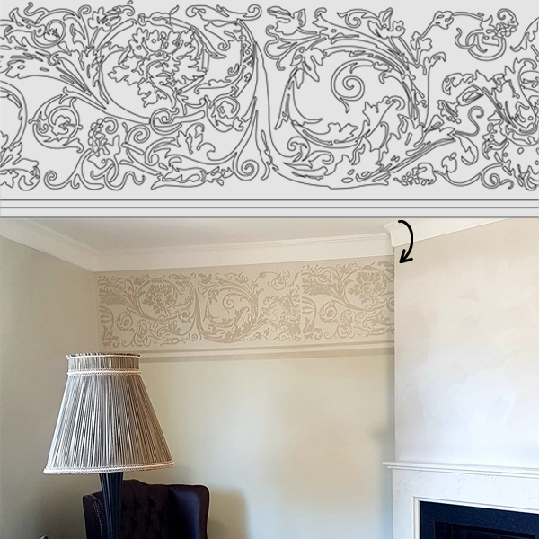 Trafaretas interjerui